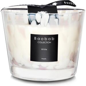 Baobab Collection Pearls White bougie parfumée 10 cm