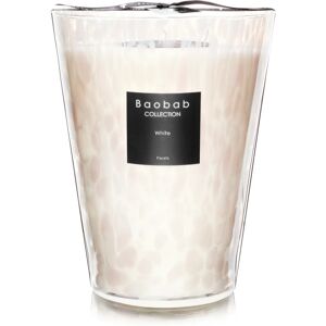 Baobab Collection Pearls White bougie parfumée 24 cm