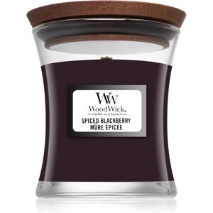 Woodwick Spiced Blackberry bougie parfumée avec mèche en bois 85 g