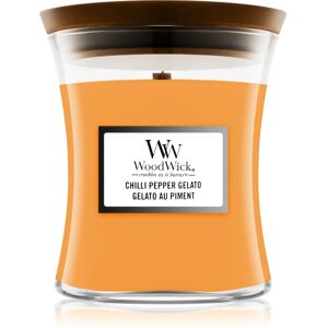 Woodwick Chilli Pepper Gelato bougie parfumée avec mèche en bois 85 g