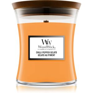 Woodwick Chilli Pepper Gelato bougie parfumee avec meche en bois 275 g