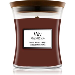 Woodwick Smoked Walnut & Maple bougie parfumée avec mèche en bois 85 g