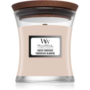 Woodwick Sheer Tuberose bougie parfumée 85 g