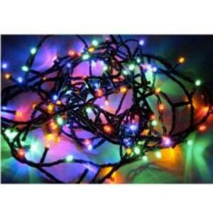 Guirlande Lumineuse 15M 192LED IP44, 8 modes + timer, Cable vert - Multicolore (piles non incluses) - SILAMP