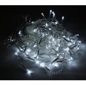 Rideau Guirlande LED 31V 3M IP44 100 LED TRANSPARENT (Guirlande seule) - Blanc Froid 6000K - 8000K - SILAMP