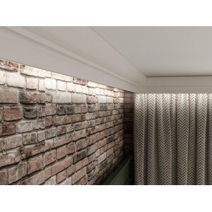 Vente unique Lot de 3 corniches plafond en polystyrene L290 x l42 x H7 cm blanc ANTECA