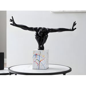 OZAIA Grande statue SOLEDAD II en resine L73 x H57 cm noir