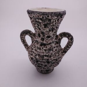 Vase style Fat Lava Vallauris Noir