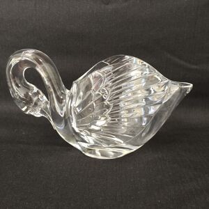 Coupe vide-poches cygne , cristal de arques en verre taillé vintage Blanc - Publicité