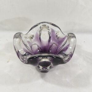 Cendrier / Vide-poche en cristal vintage - Inspiration Murano - Publicité