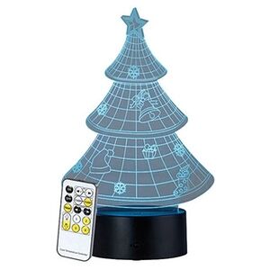 Lunartec : Socle lumineux décoratif à LED LS-7.3D - Motif Sapin de Noël - Publicité