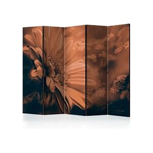 Artgeist Paravent 5 volets - Gerbera in bronze II [Room Dividers] - 225x172 (39123) - Publicité