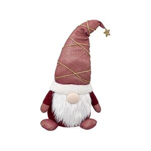 ATMOSPHERA Statuette Déco Gnome Etoile 60cm Rose & Or - Publicité