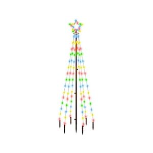 VIDAXL Sapin de Noël avec piquet Coloré 108 LED 180 cm - Publicité