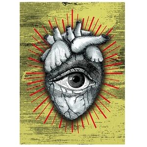 Beneffito Poster Curiosity Eyes Heart 21x30cm - Publicité