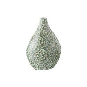 GENERIQUE Vase Imprimé Design Delta 42cm Bleu Clair - Publicité