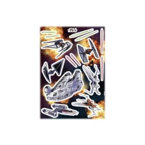 Komar 15 Stickers géant Vaisseaux Star Wars 50 x 70 cm - Publicité