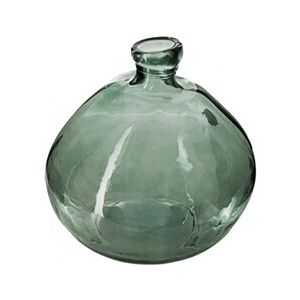 ATMOSPHERA Vase rond en verre recyclé - Vert kaki - D 33 x H 33 cm - Publicité