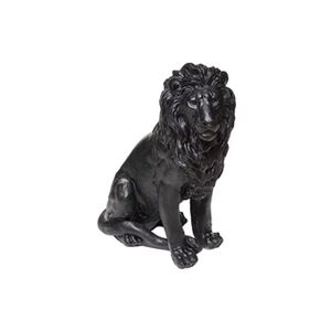 ATMOSPHERA Statue de lion MGO noir H80 - Noir - Publicité
