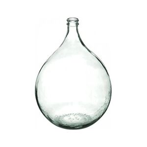 ATMOSPHERA Vase dame Jeanne en verre recyclé - Transparent - D 40 x H 56 cm - Publicité