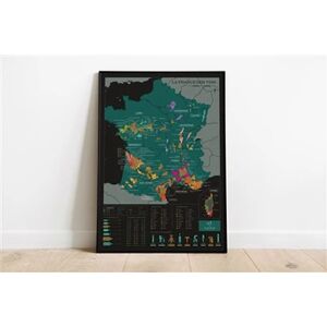 1020 dégustations Carte des vins à gratter - France - Publicité