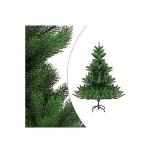 VIDAXL Sapin de Noël artificiel Nordmann avec LED et boules Vert 210cm - Publicité