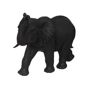 ATMOSPHERA Statue éléphant résine noire H52 - Noir - Publicité