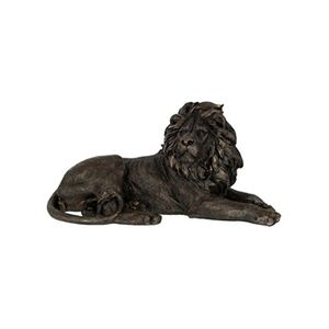 GENERIQUE Statuette Déco Lion Couché 80cm Bronze - Publicité