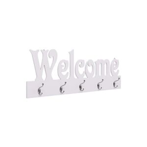 VIDAXL Porte-manteau mural WELCOME Blanc 74x29,5 cm - Publicité