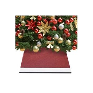 VIDAXL Jupe de sapin de Noël Rouge et blanc 48x48x25 cm - Publicité
