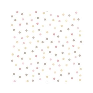 Noordwand Papier peint Mondo baby Confetti Dots Rose, blanc et marron - Publicité