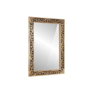 VIDAXL Miroir de bain 50x70x2,5 cm bois de manguier massif et verre - Publicité