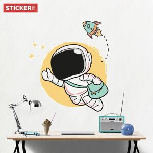 Sticker Astronaute Pastel XXL (Largeur 143cm, Hauteur 128cm) - Publicité