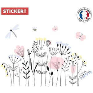 Sticker Vase Fleurie M (Largeur 58cm, Hauteur 55,5cm) - Publicité