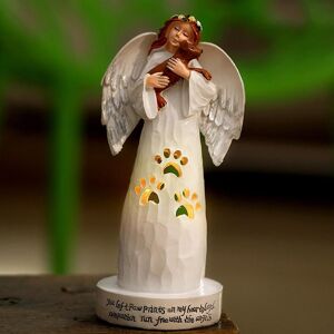 Figurine d'ange tombé à genoux, ornement en résine pour le jardin