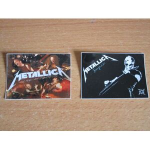 2 Stickers Autocollants Metallica Heavy Metal Music 7.5 x 5.5 cm - Publicité