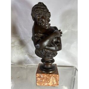 HOUDON la frileuse sculpture en bronze - Publicité