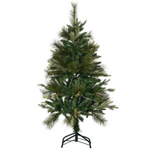 HOMCOM Sapin arbre de Noël artificiel 120 cm 260 branches + support pied vert
