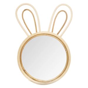 atmosphera Miroir enfant lapin bambou 24x38 cm