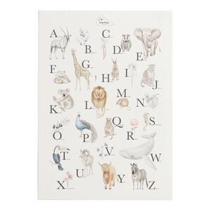 Cam Cam® COPENHAGEN Poster alphabet animaux et plantes 40x60 cm