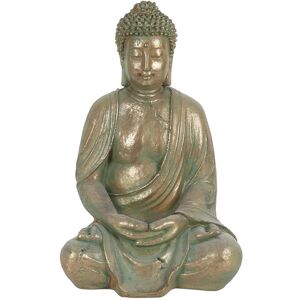 Sitting Garden Buddha Verdigris Statue