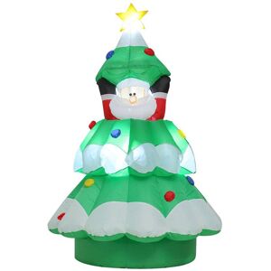 Figurine LED Santa Tree, gonflable, mobile