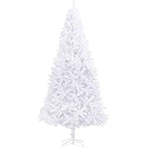 vidaXL Sapin de Noël Artificiel Arbre Décoration de Noël Arbre Artificiel Salon Salle de Séjour Maison Intérieur Jardin Extérieur 300 cm Blanc - Publicité