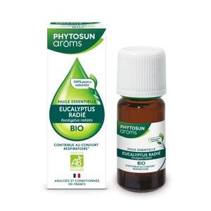 PHYTOSUN AROMS Phytosun arôms Huile Essentielles Eucalyptus Radié BIO 100% pure et naturelle Contribue au confort respiratoire 10 ml - Publicité