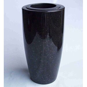 designgrab SS1 Elegance Vase funéraire en granit Noir Taille XL - Publicité