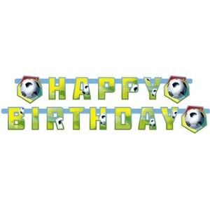 amscan 552566 Guirlande Happy Birthday Foot 180 x 15 cm - Publicité