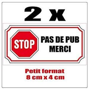 Bearn 2x stop pas de pub publicité boite aux lettres sticker autocollant logo 3 - Publicité