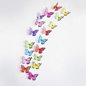 Qutdoor-QJ 18 pcs/lot 3d effet cristal papillons autocollant mural beau papillon pour chambre d'enfants stickers muraux sur le mur décoration de la maison-c - Publicité