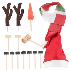 Alipis 15 Pièces Outils De Bonhomme De Neige Cadeau pour Enfants Décoration De Nouvel an Accessoires D'habillage De Bonhomme De Neige Décor pour Enfants en Bois Vêtements Petit - Publicité