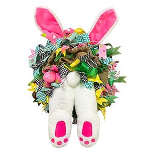 Yavion Petit Cerceau Bois Pour Mobile Arrangement De Scène Décorative Sur Le Thème Du Jour De L'Anneau De Fleur De Lapin De Pâques Décoration Bois Enfant (B-Multicolor, One Size) - Publicité